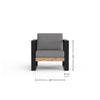 Modern Muskoka Slim 3 Piece Chair Set
